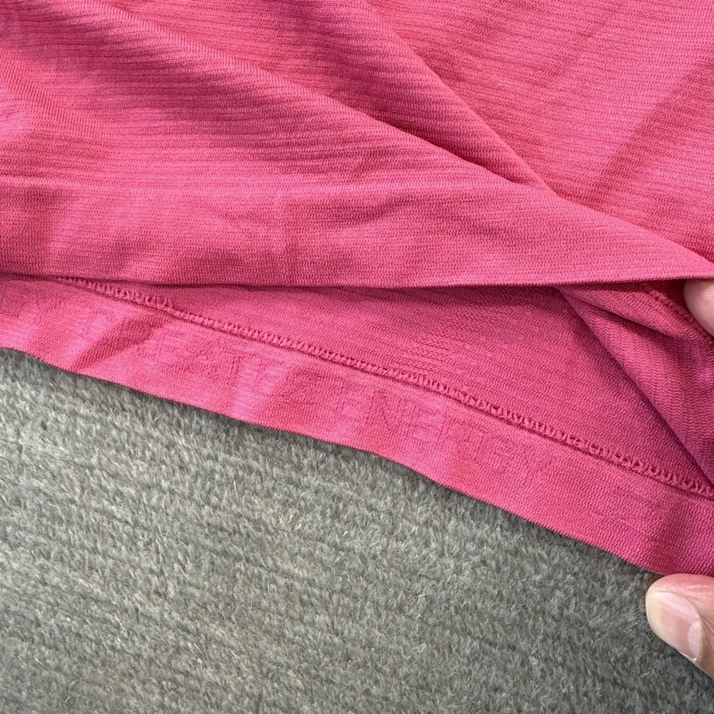 Lululemon Swiftly Tech Cropped Short Sleeve Shirt 2.0 Pink Womens 2 Gym Running